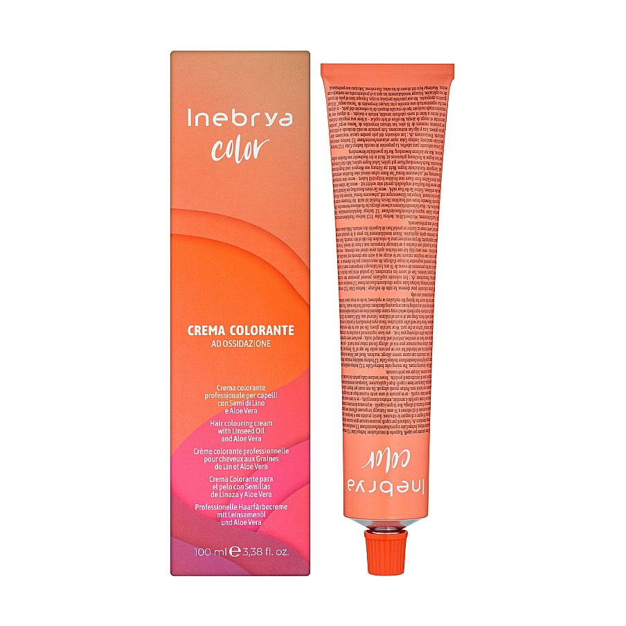 Перманентна крем-фарба для волосся Inebrya Color 8/00 Intense Light Blonde, 100 мл
